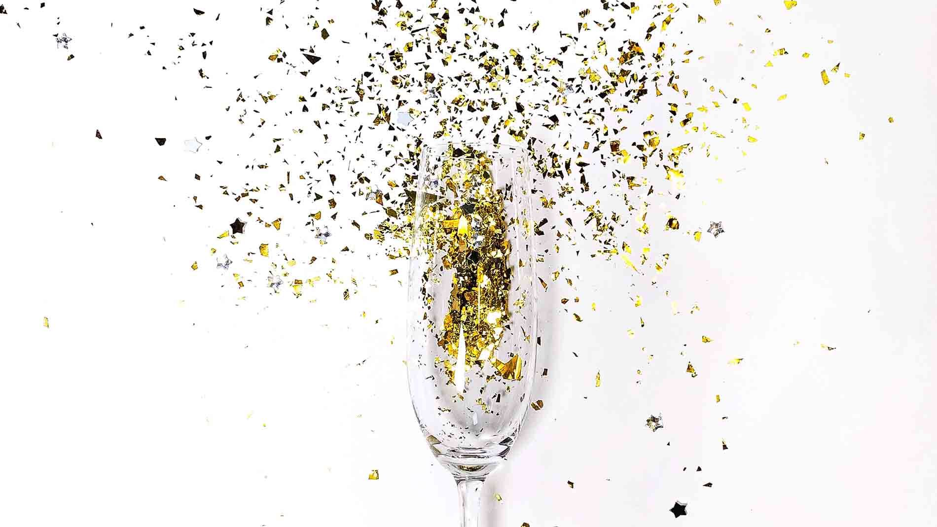 events champagne glitter